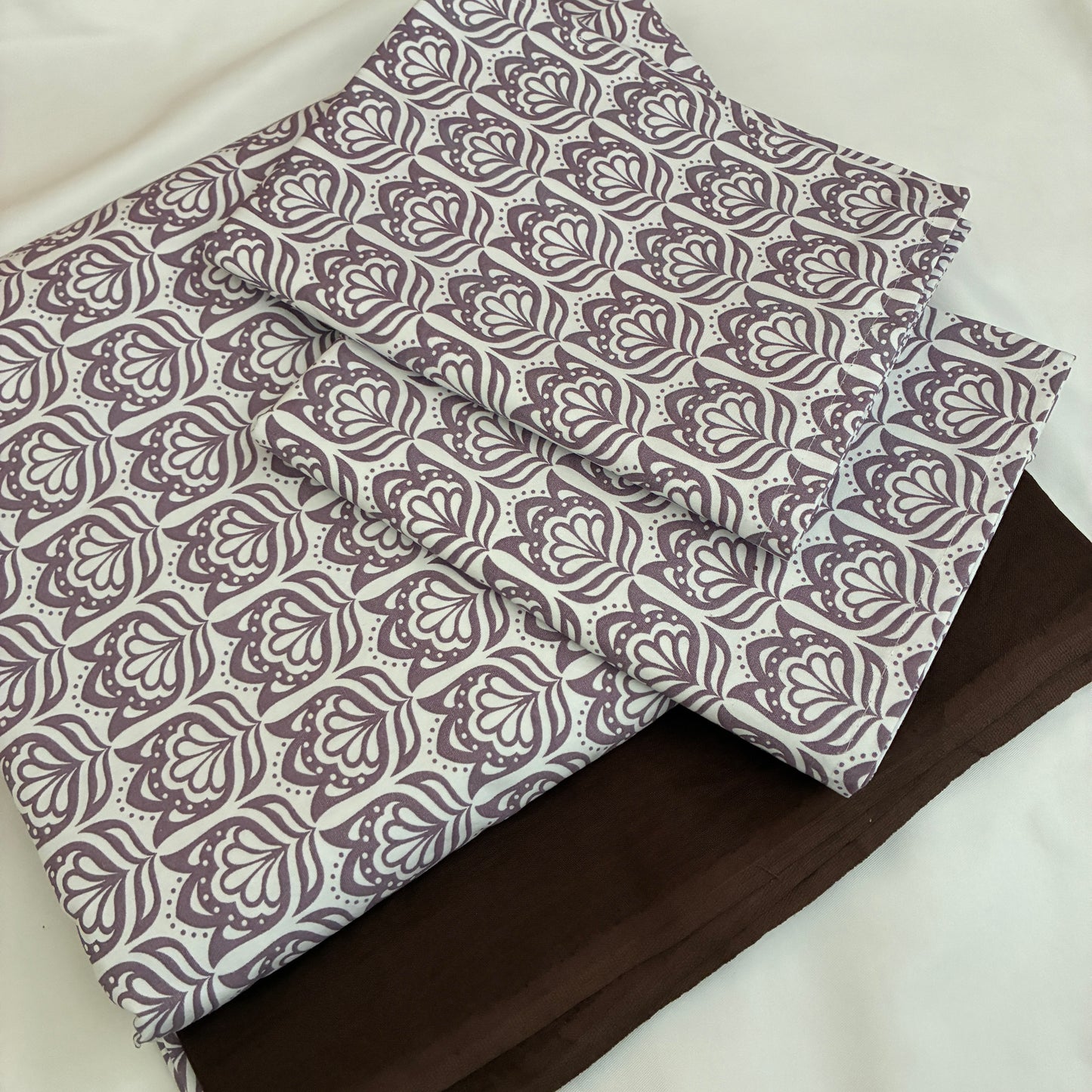 Floral Abstract King Size Cotton Bedspread 100x110 in (2 pillow covers)