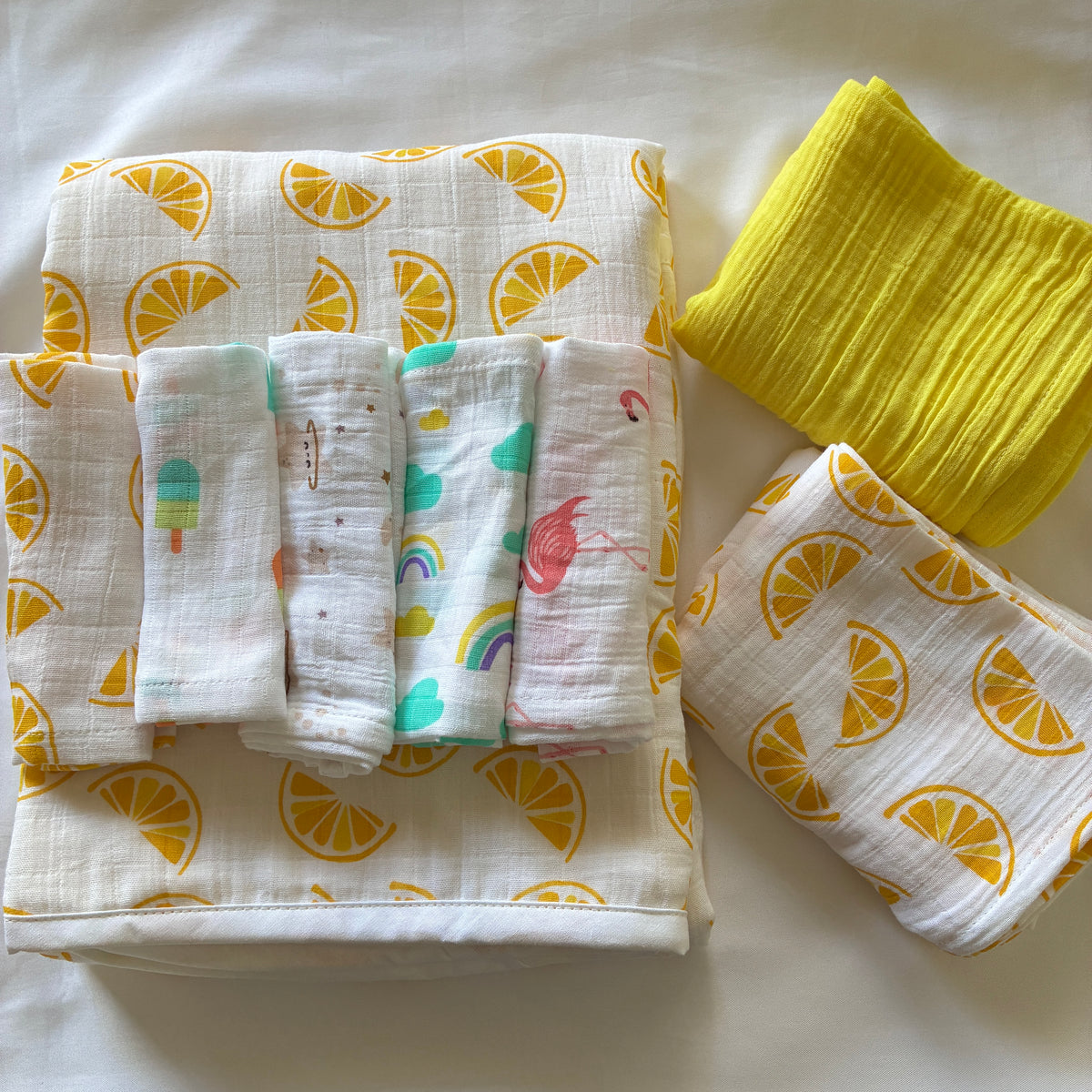 Lemon Muslin Baby combo sets