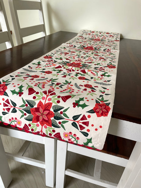 Floral Table Runner 4.5 ft Long