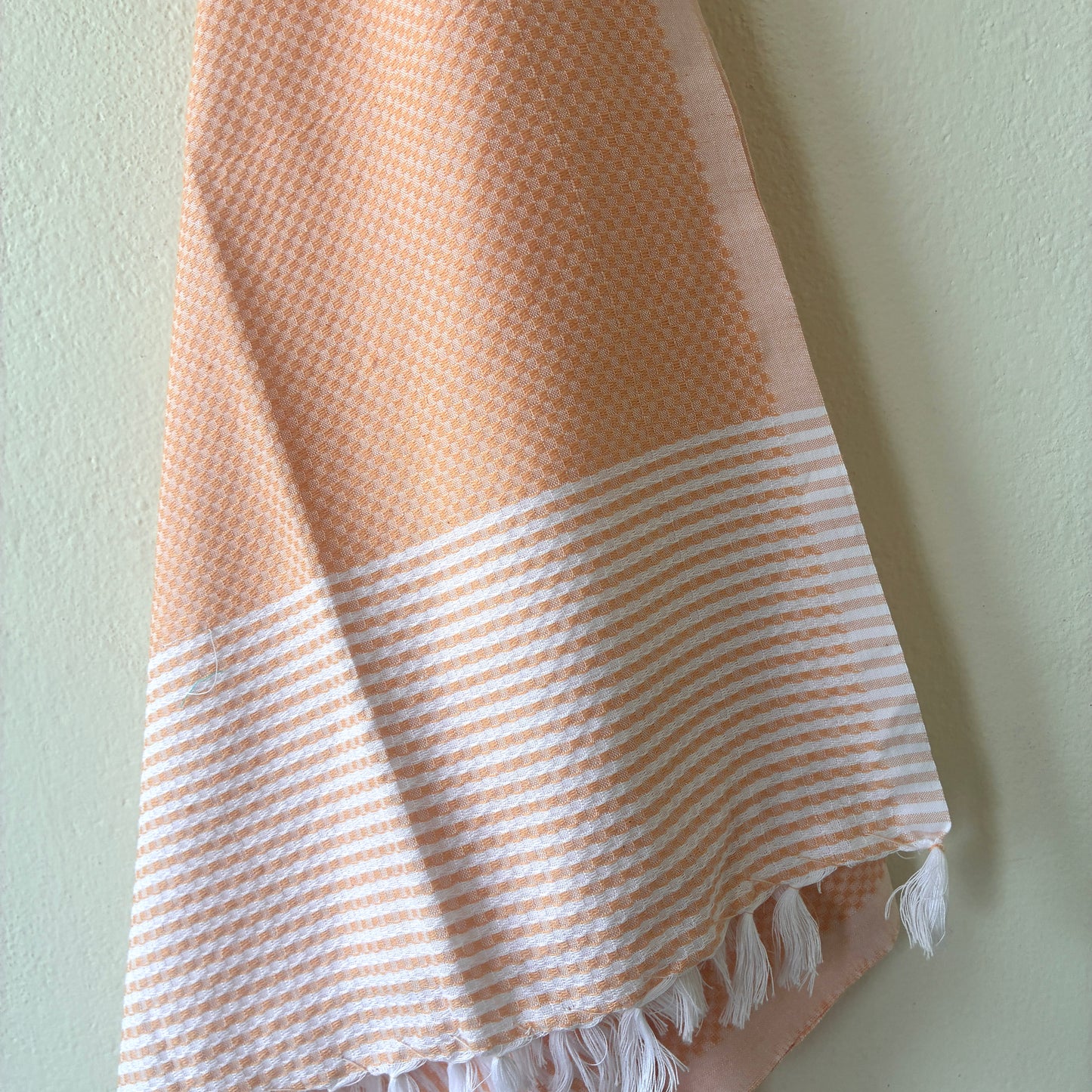 Light Orange Cotton Bath Towels