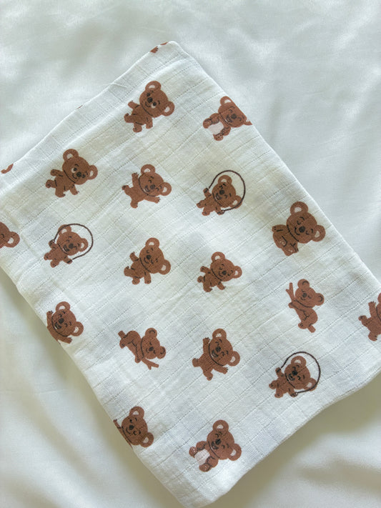 Teddy Muslin Bath Towel
