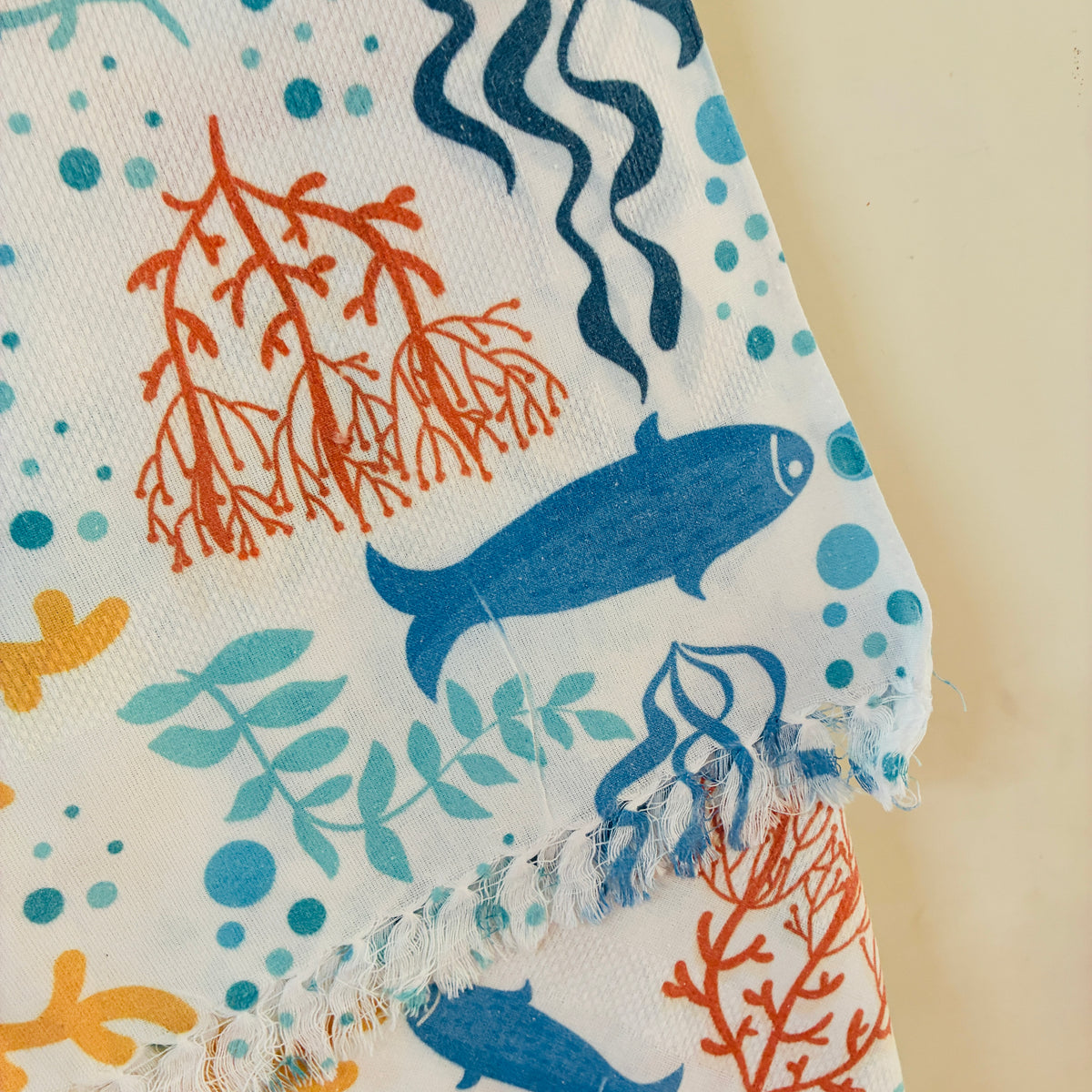 Marine printed Cotton Bath Towels