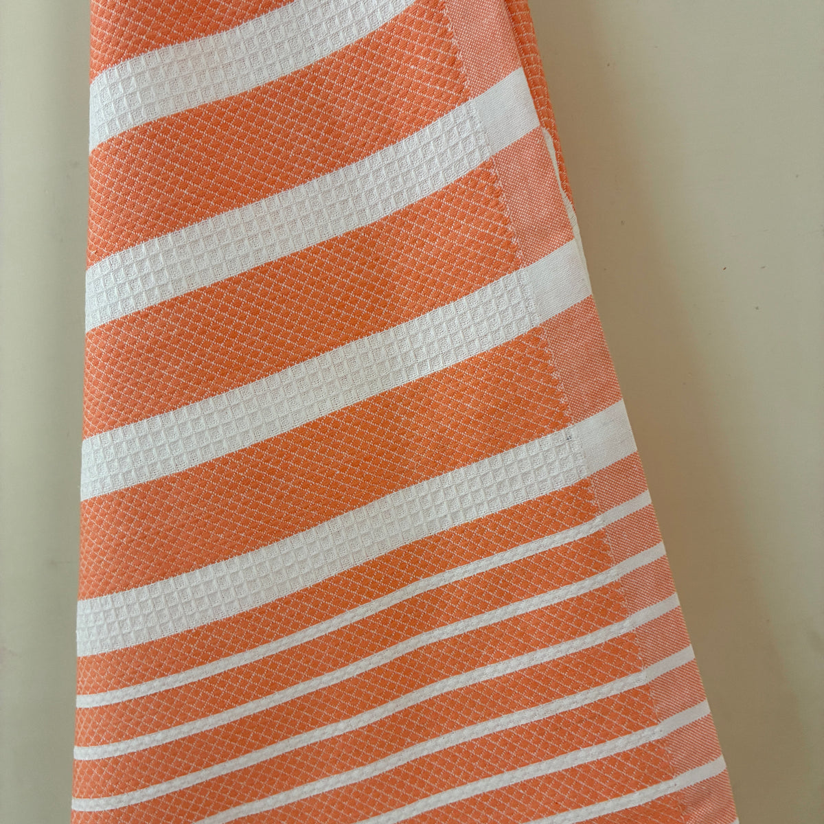 Orange Stripes Cotton Bath Towels