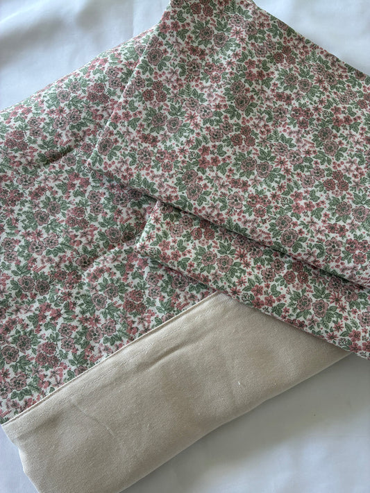 Floral King Size Cotton Bedspread 100x110 in