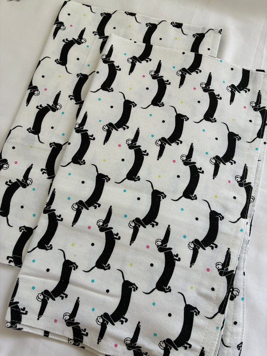 Dog Print Cotton Pillow Covers