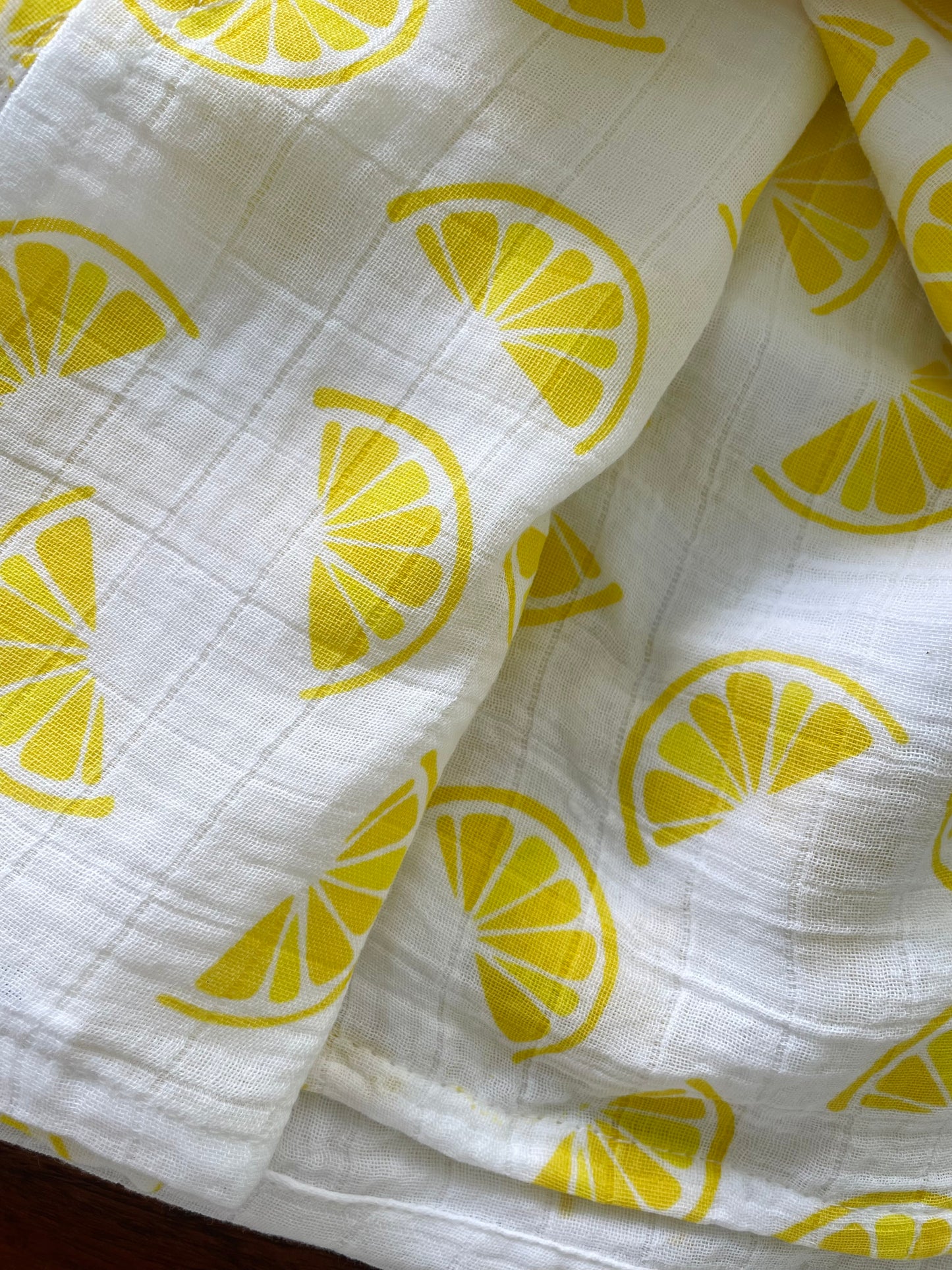 Lemon Muslin Bath Towel