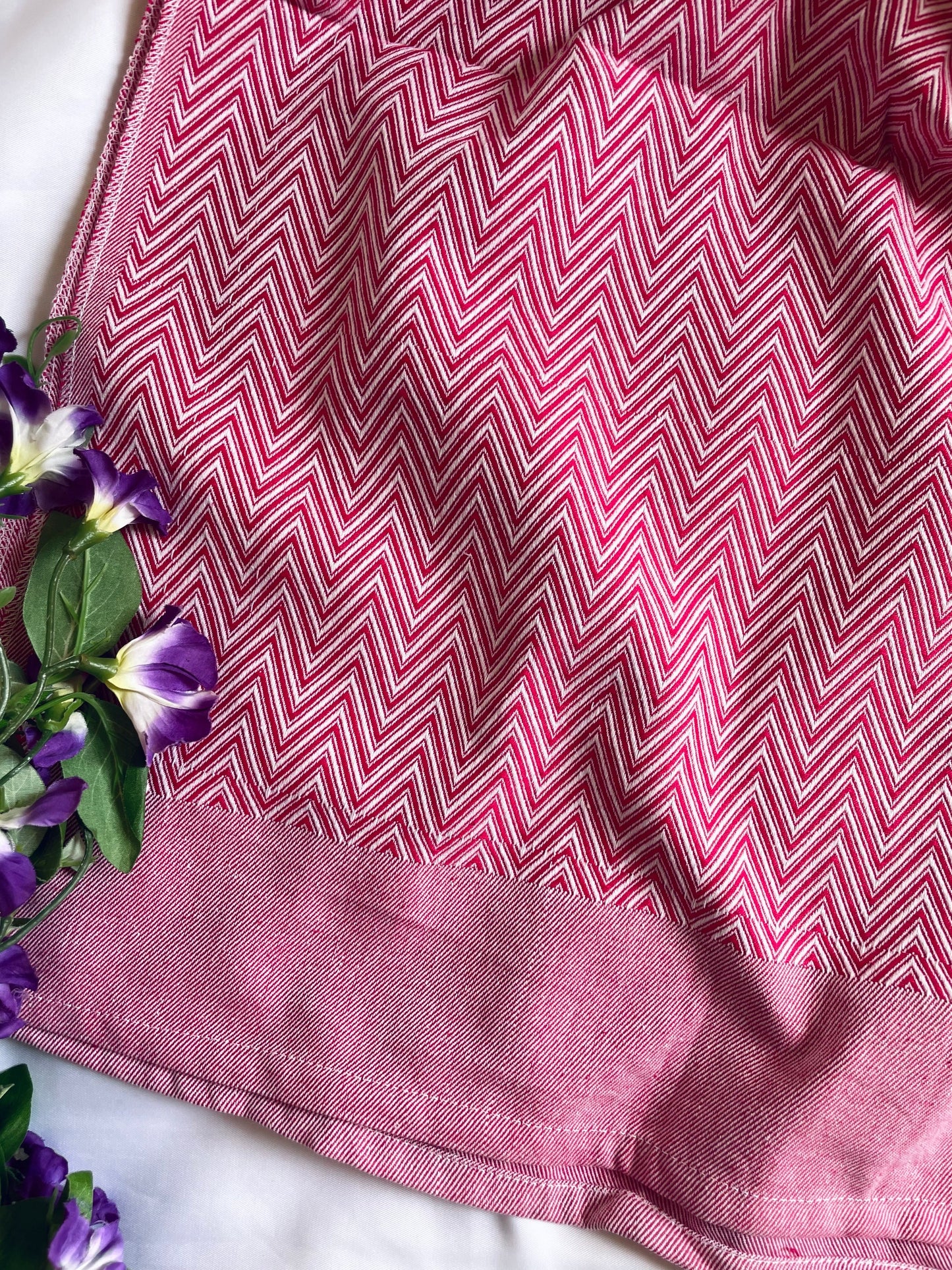 Cotton Zigzag Blanket / Throw