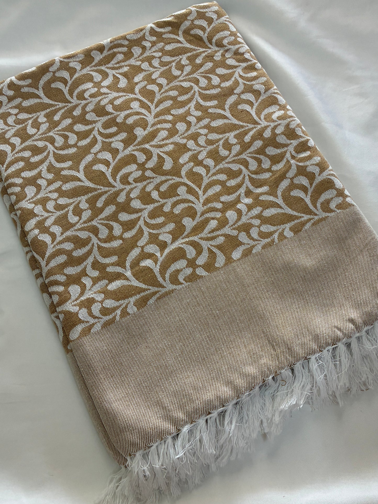 Brown Leaves Single Size Blanket / Throw