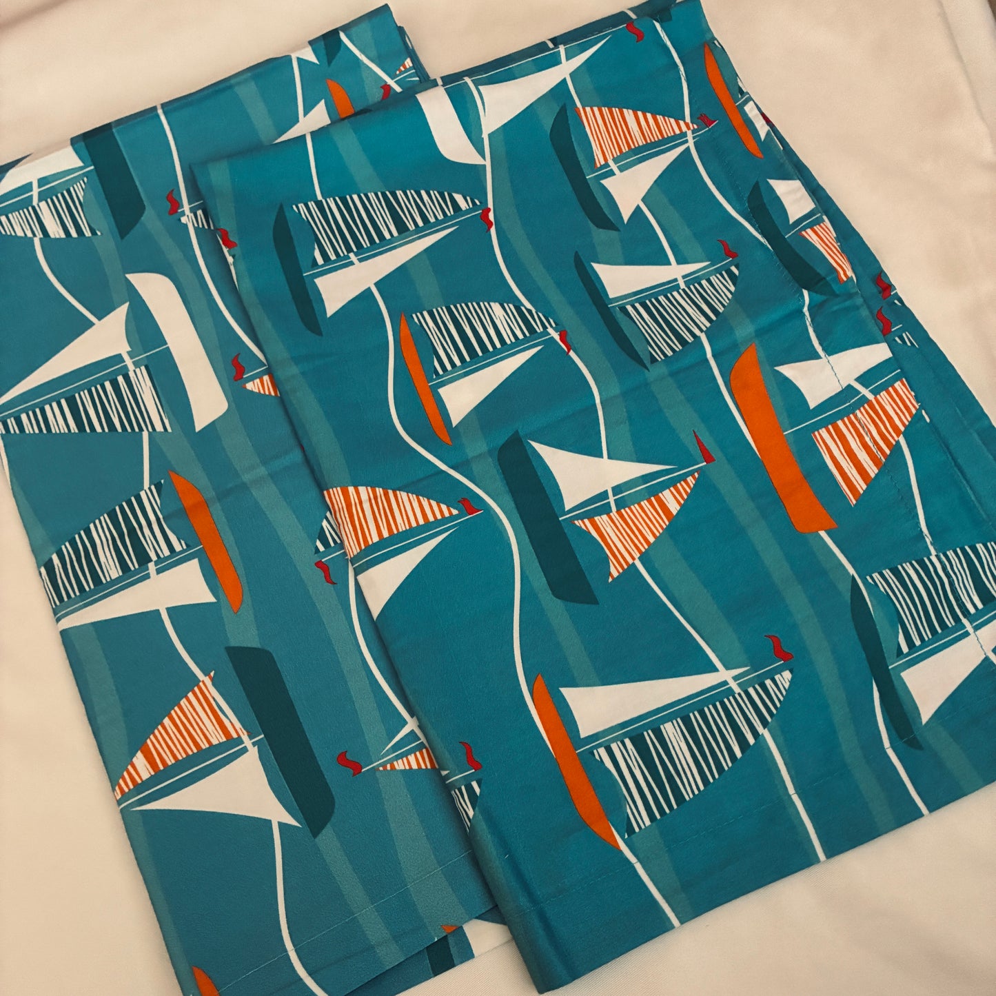 Cute Yacht 300TC Premium Cotton Pillow Covers
