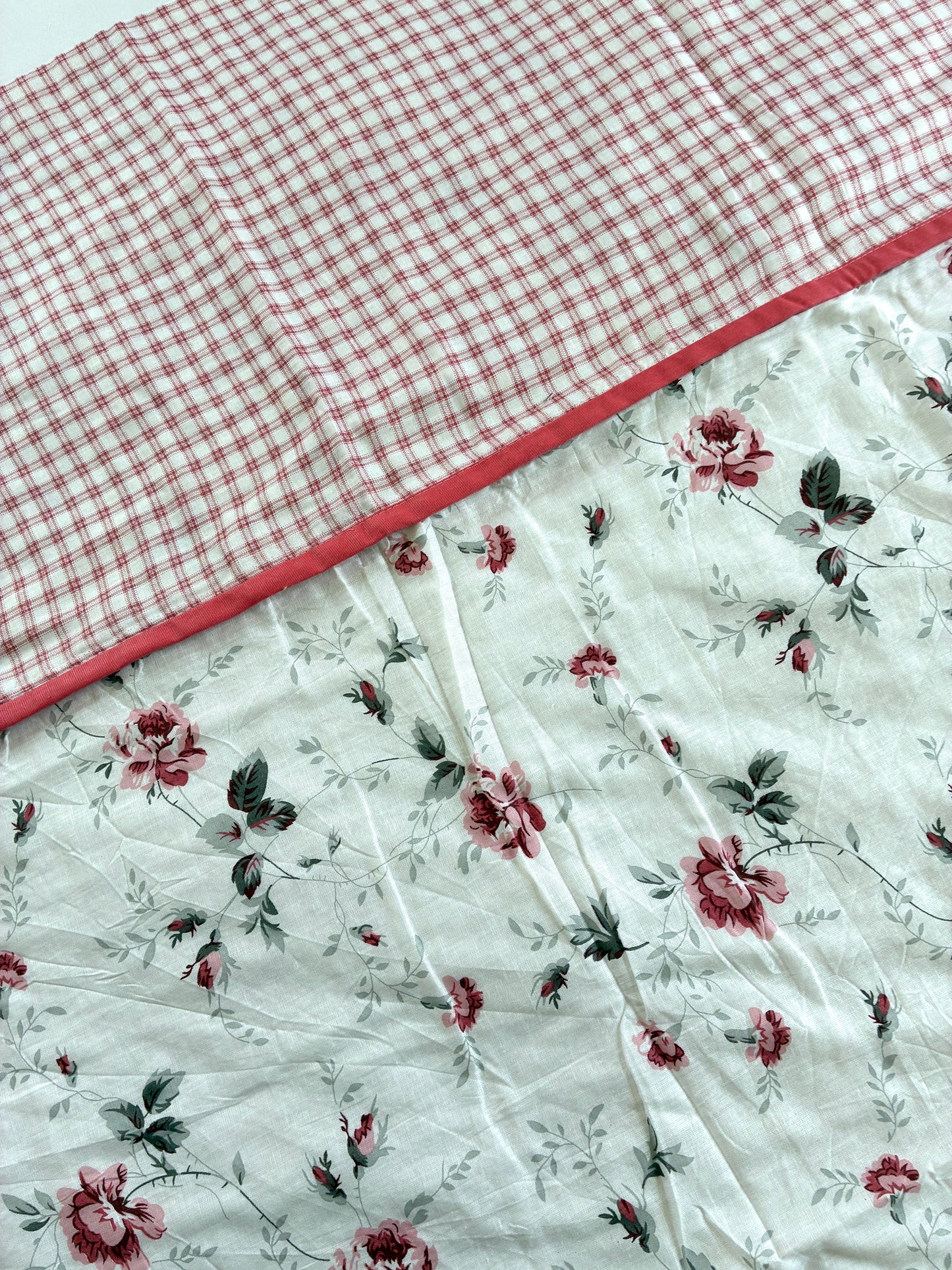 Pink Floral Single Size Cotton Dohar