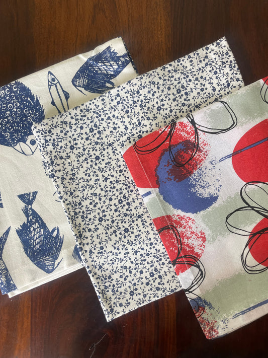 Printed Hand/Lunch Towels (Set of 3)