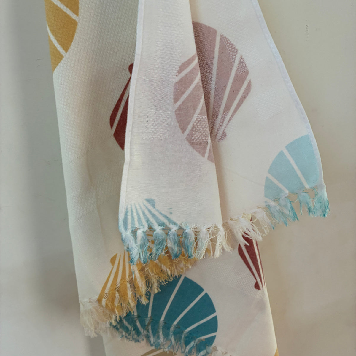 Seashell printed Cotton Bath Towels
