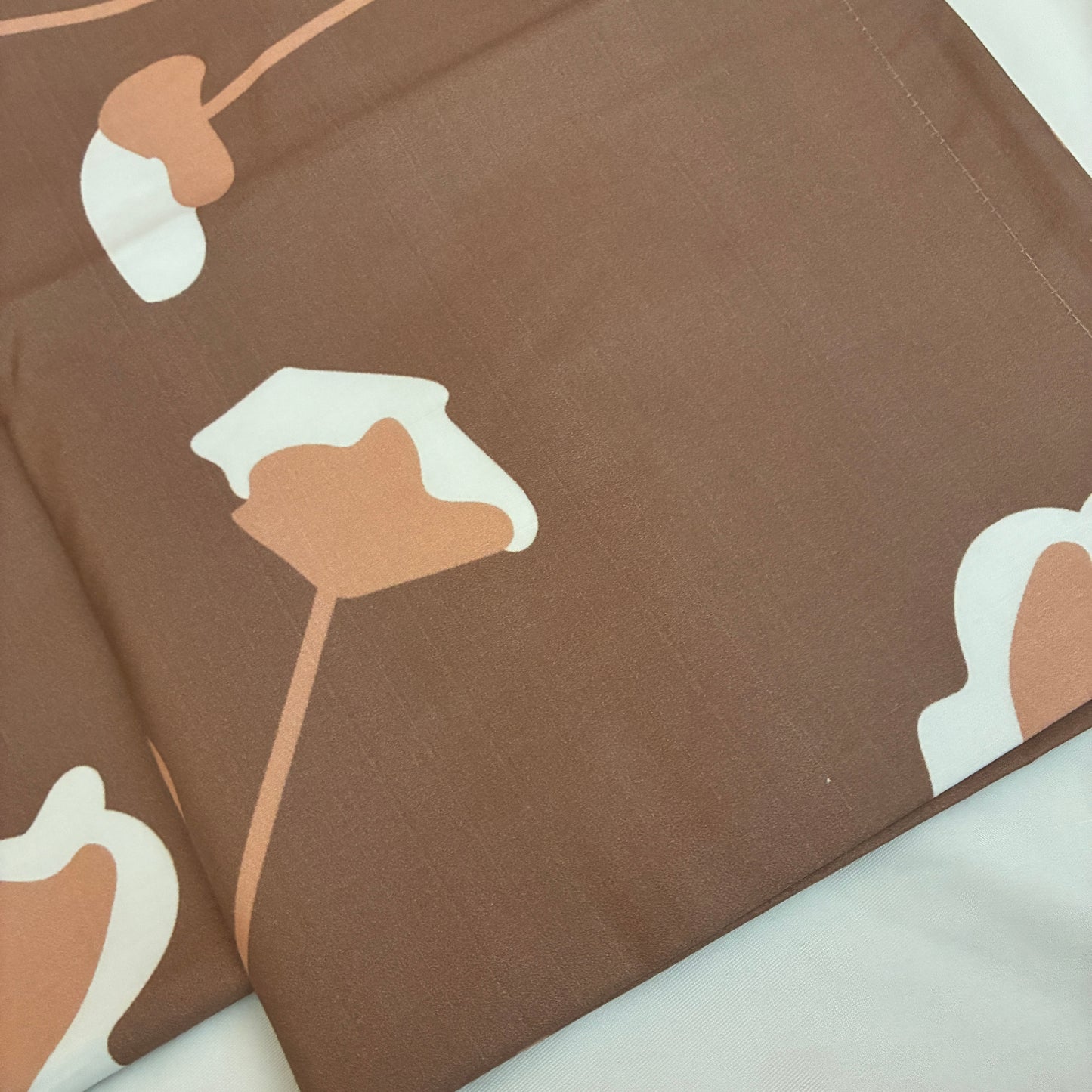 Brown Floral 300TC Premium Cotton Pillow Covers