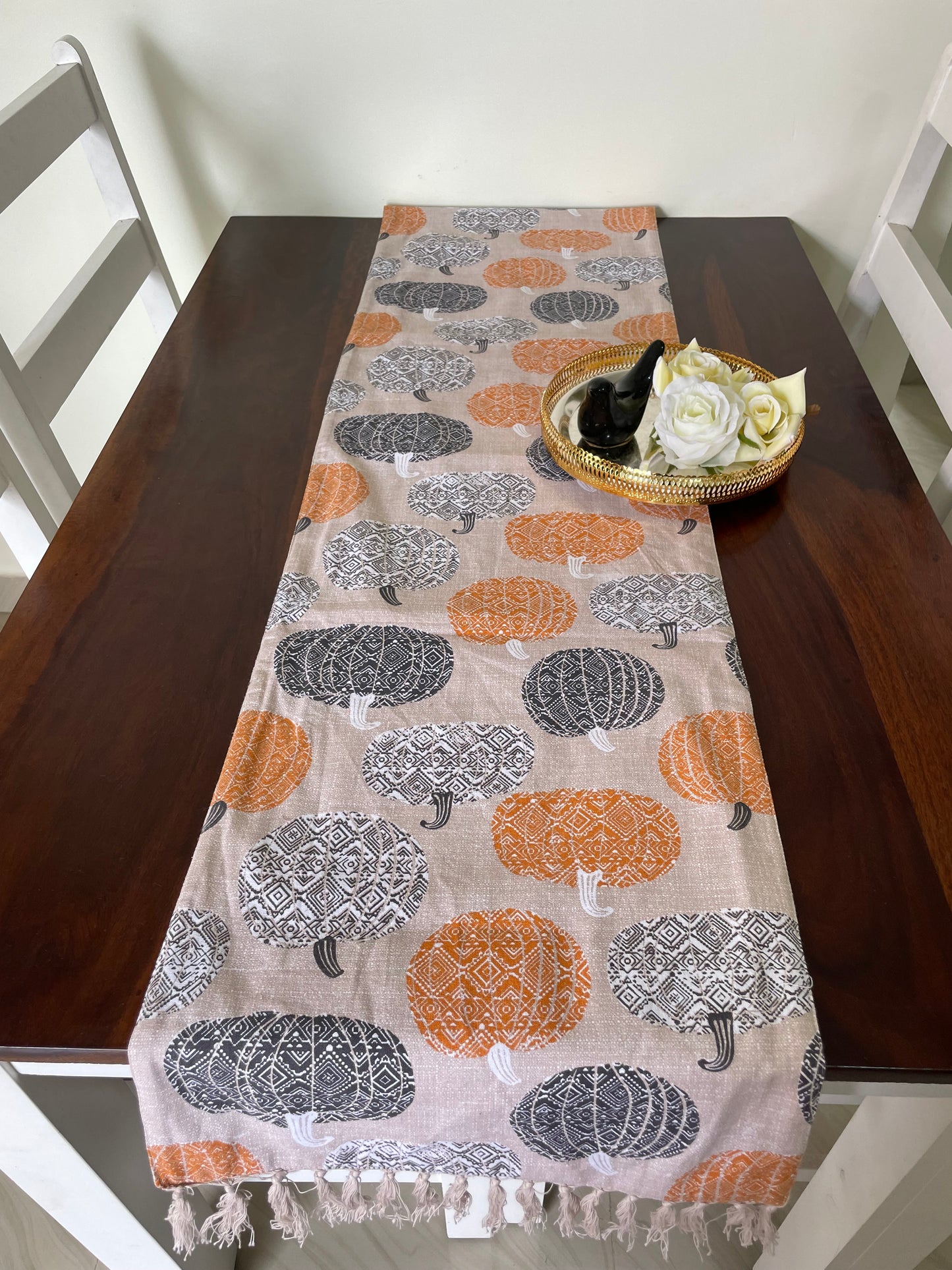 Pumpkin Table Runner 6 ft long