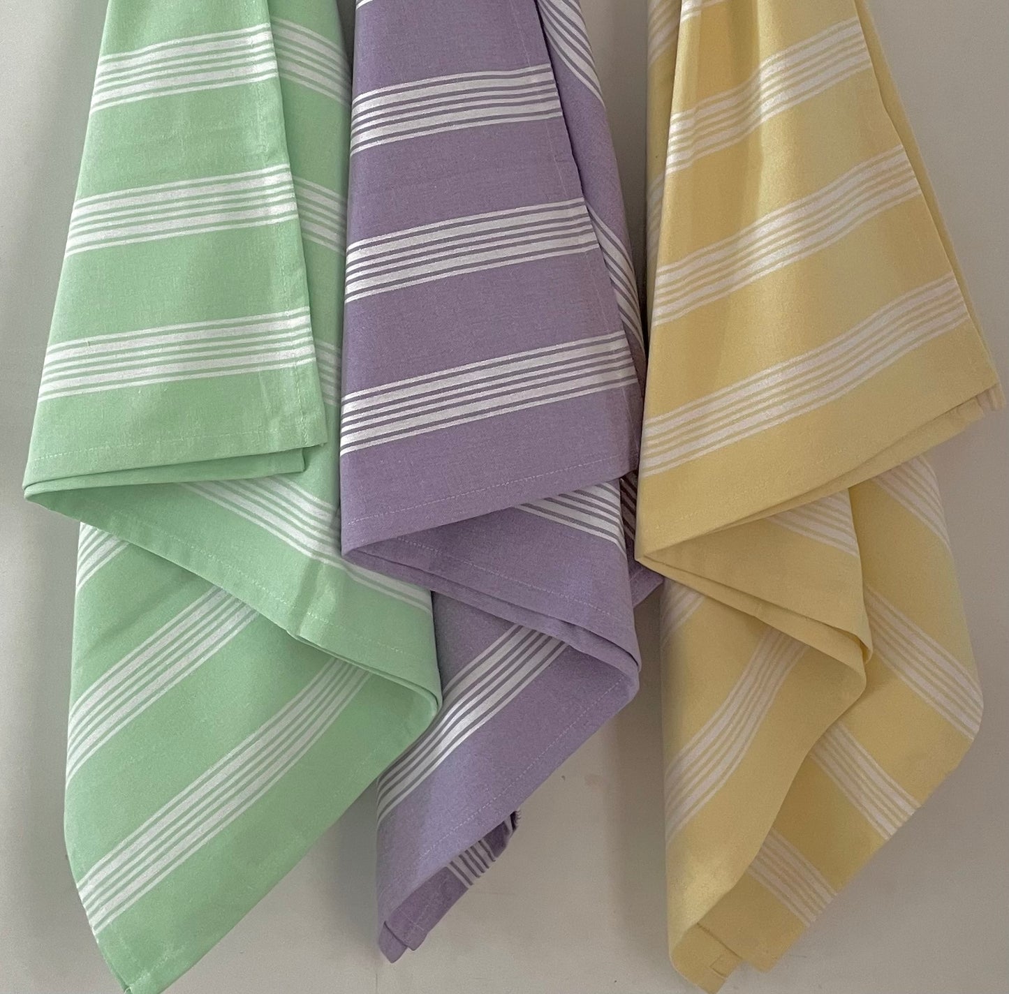 Pastel Stripes without Tassels Towels(price for 1 pc)