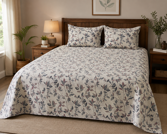 Super King Size Bedspread 120x 120 inches (2 PILLOW COVERS)