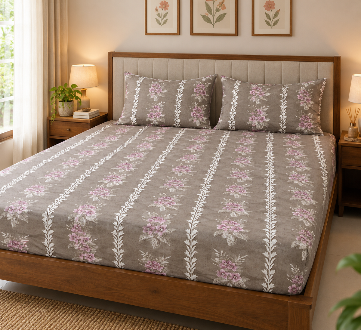 Fitted King Size Bedspreads  78x72x8 inches