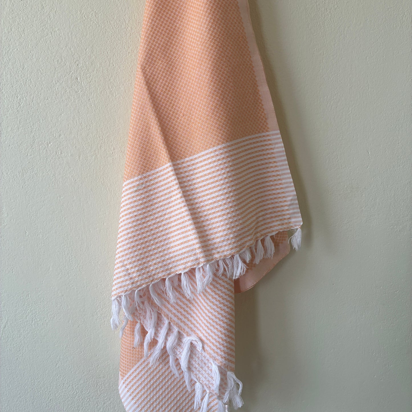 Light Orange Cotton Bath Towels