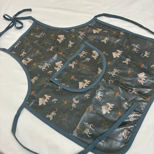 KIDS Wax Coated Waterproof Apron