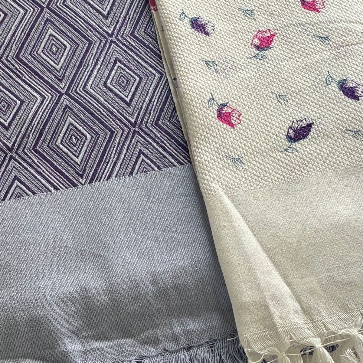 Cotton Single Blanket with Free Towel
