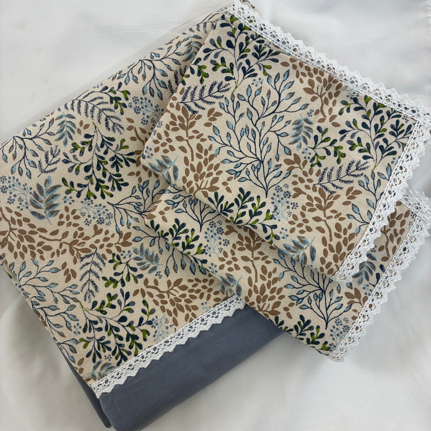 Lace King Size Cotton Bedspread 100x110 in