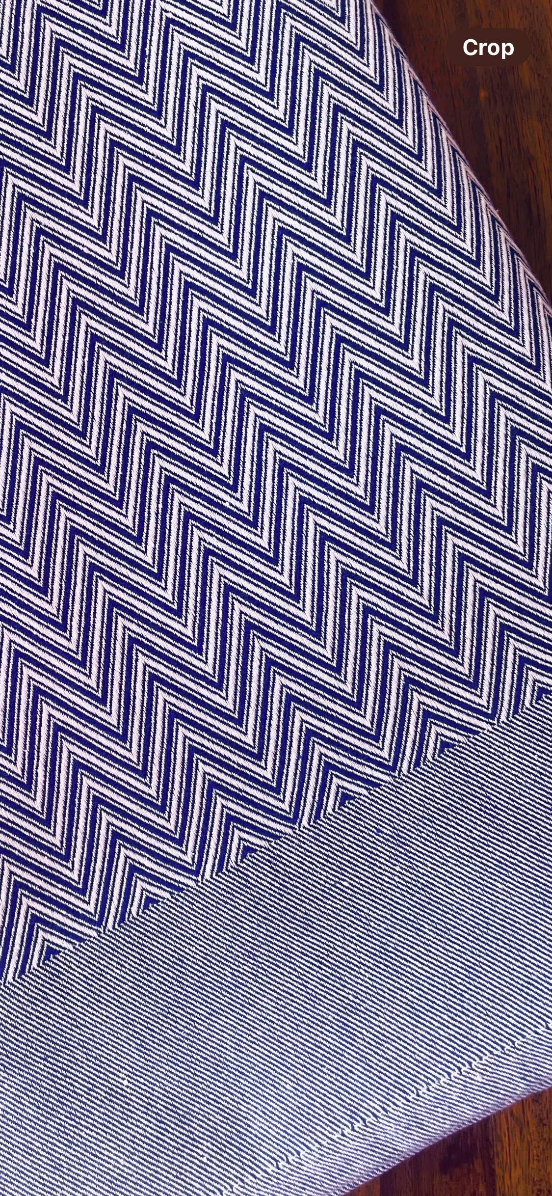 Cotton Zigzag Blanket / Throw