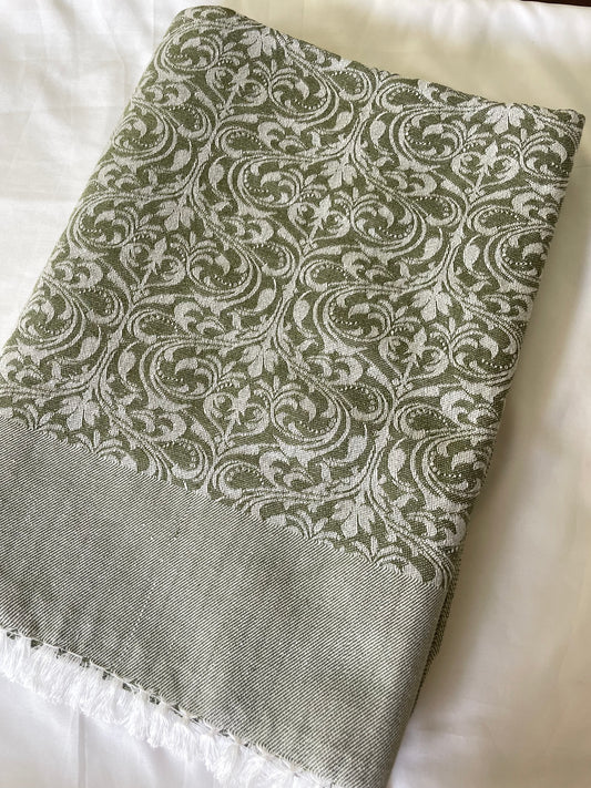 Seaweed Green Blanket / Throw