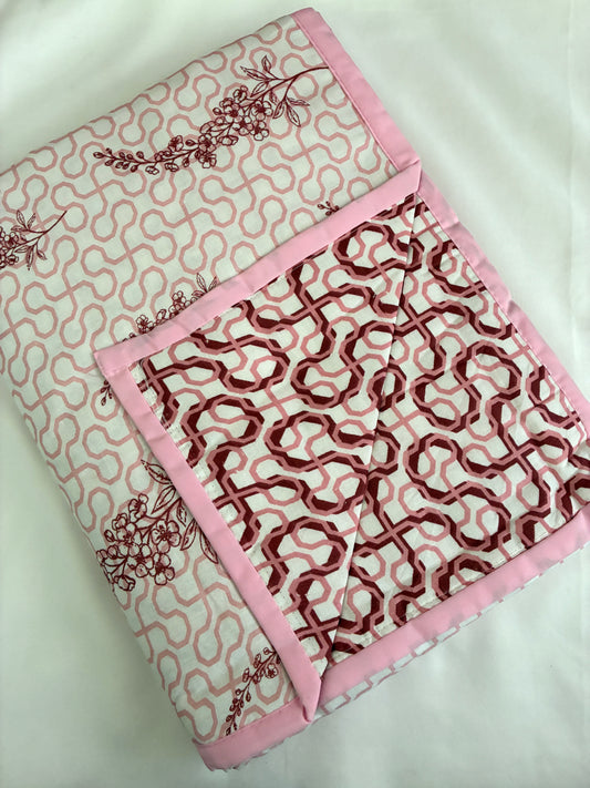 Blush Vine Single Size Cotton Dohar