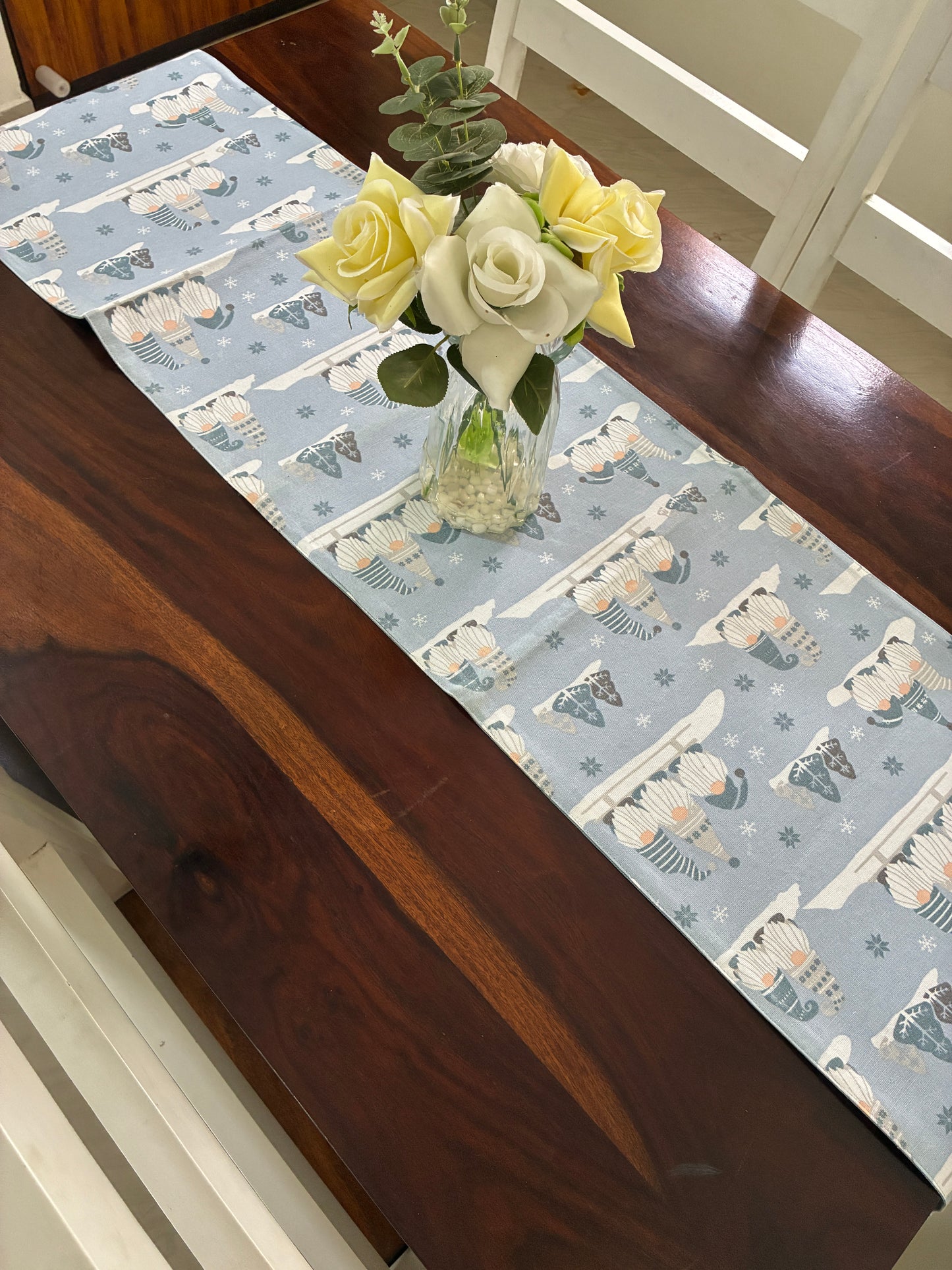Christmas  Print Table Runner 6 ft long
