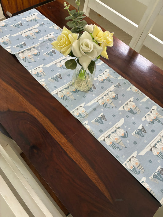 Christmas  Print Table Runner 6 ft long
