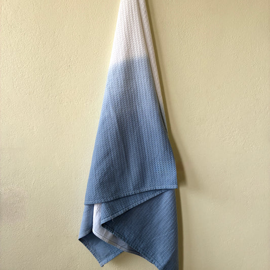 Premium Blue Ombre Cotton Bath Towels