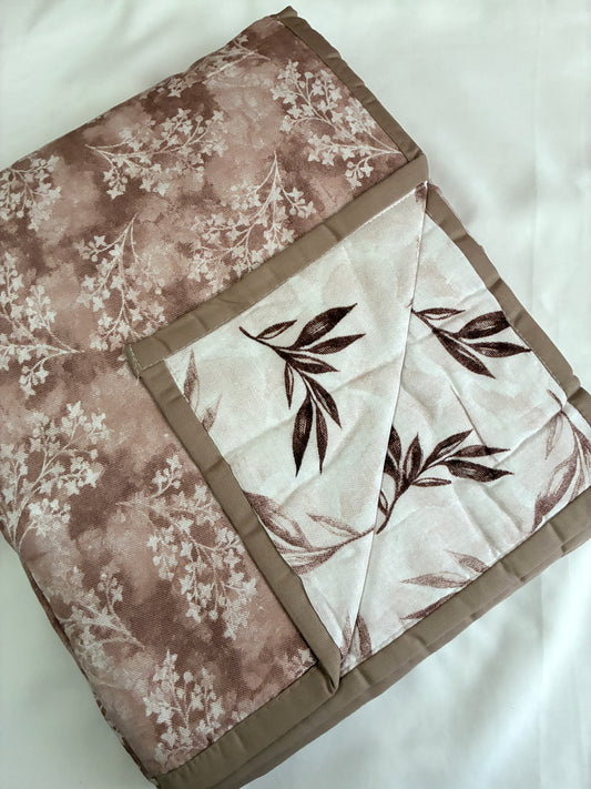 Mocha Meadow Reversible Cotton Double Size Dohar