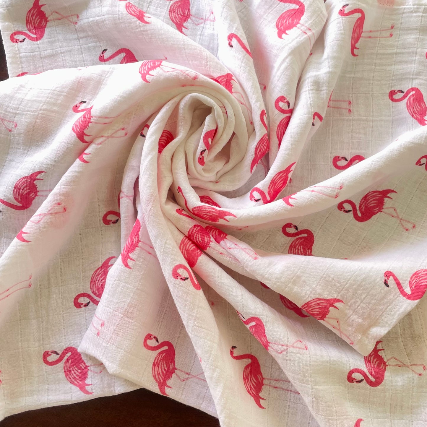 Flamingo Muslin Bath Towel