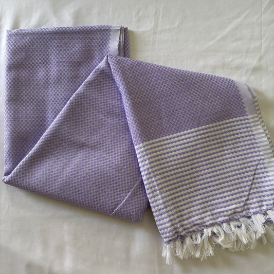 Purple Extra Long Cotton Bath Towel