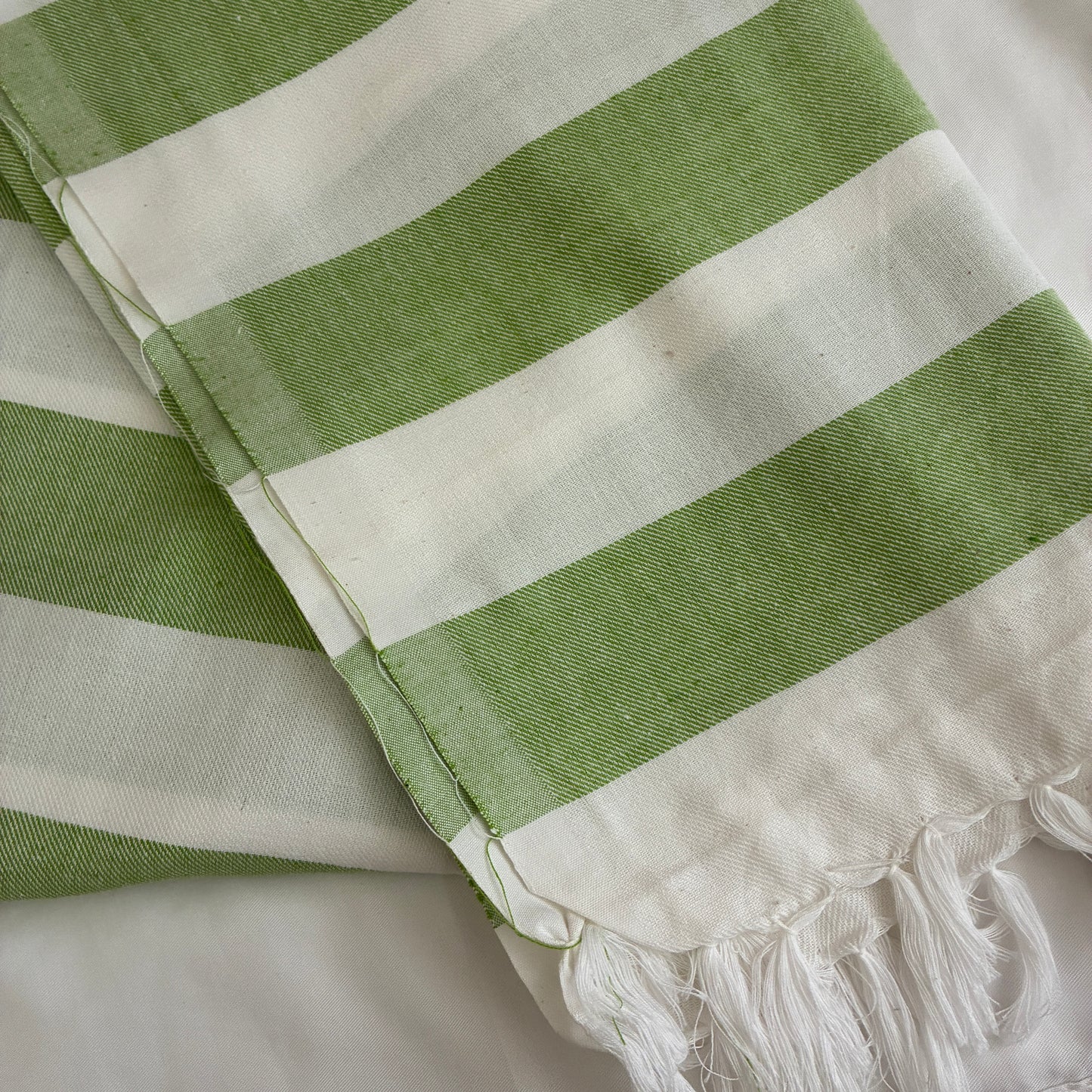 Light Green Extra Long Cotton Bath Towel