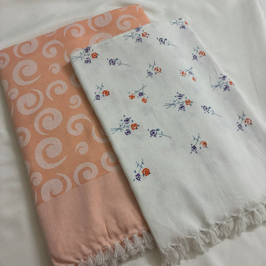 Cotton Single Blanket with Free Towel