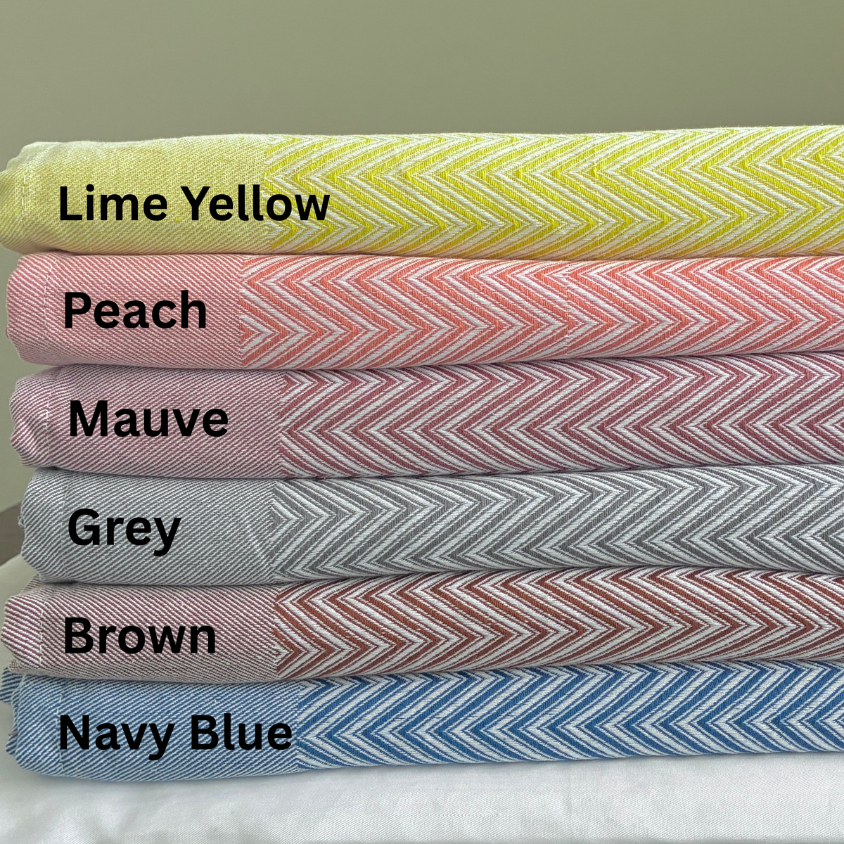 Colourful Herringbone Single Size Blanket / Throw