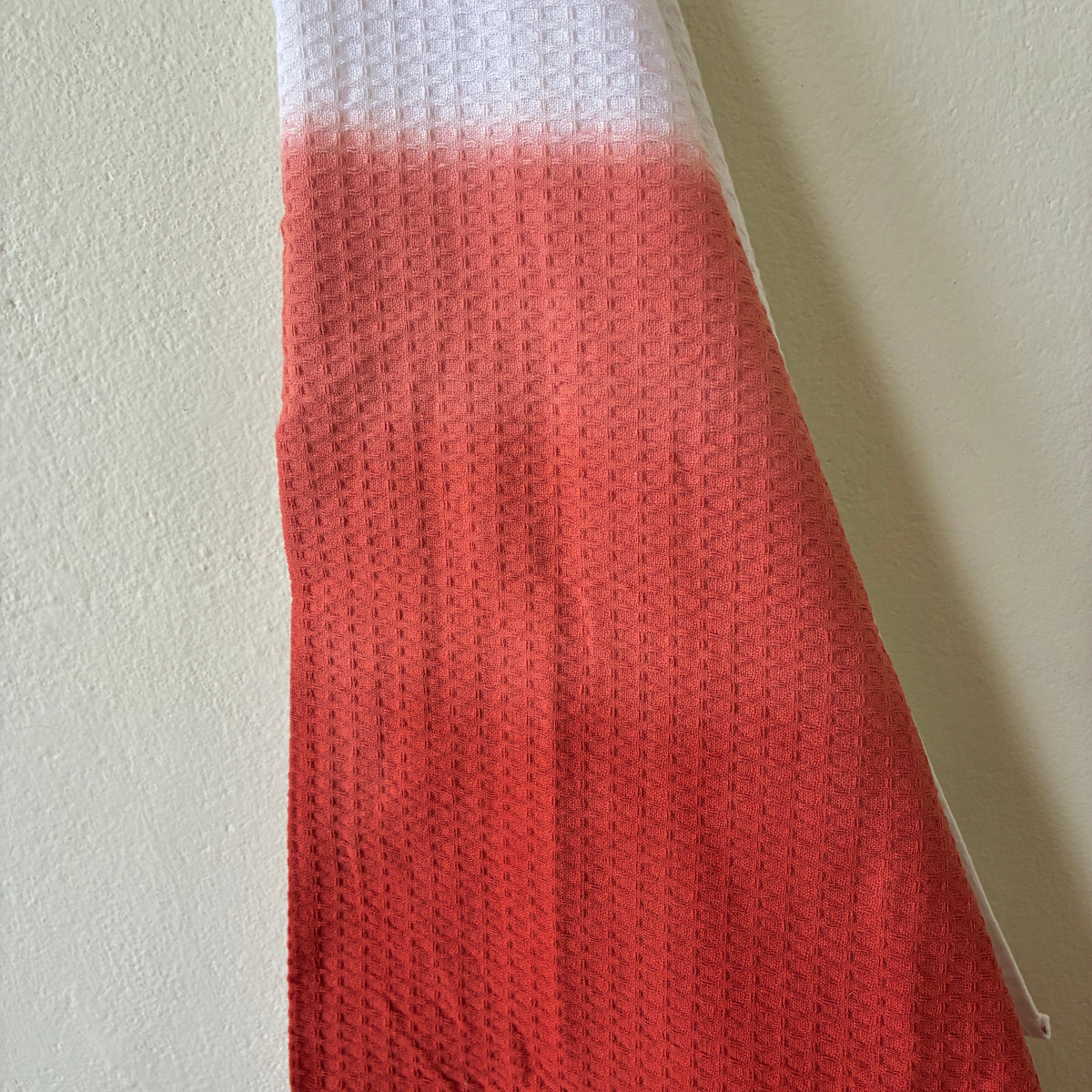 Premium Rust Orange Ombre  Cotton Bath Towels