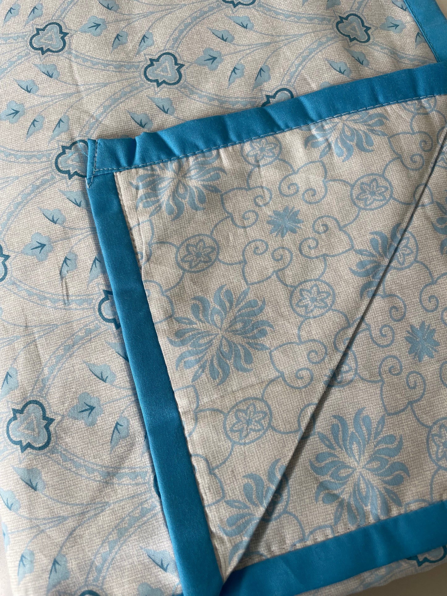 Blue Floral Single Size Dohar