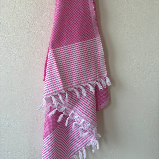Pink Cotton Bath Towels