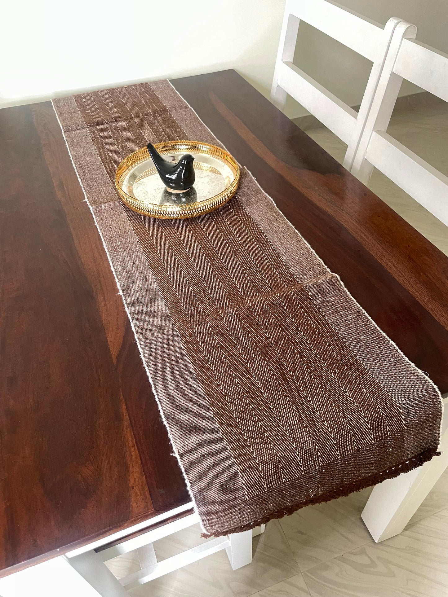 Brown Table Runner 4.5 ft Long