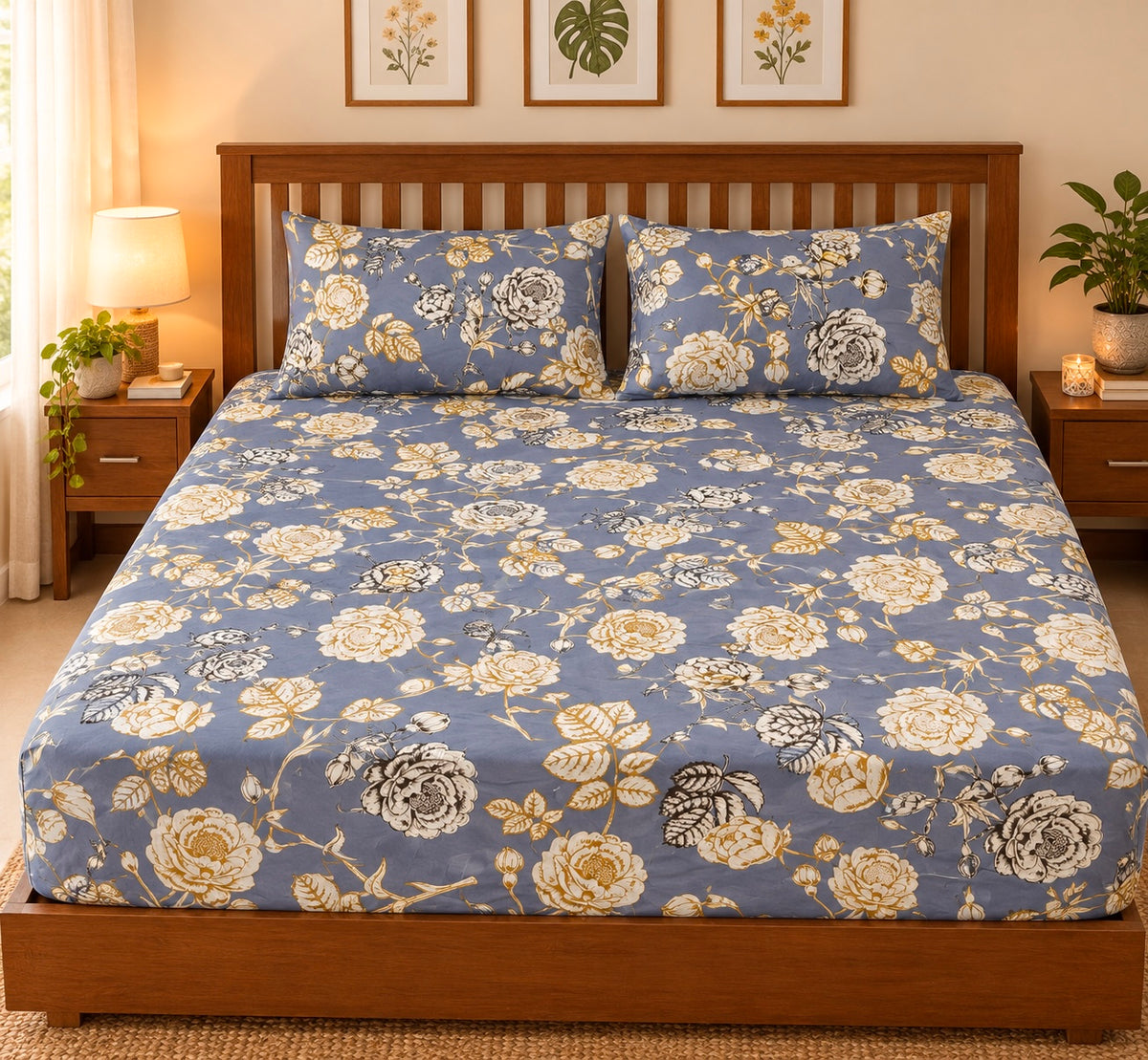 Fitted King Size Bedspreads  78x72x8 inches