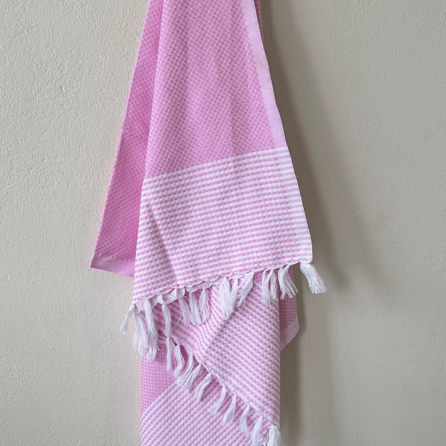 Pink Cotton Bath Towels