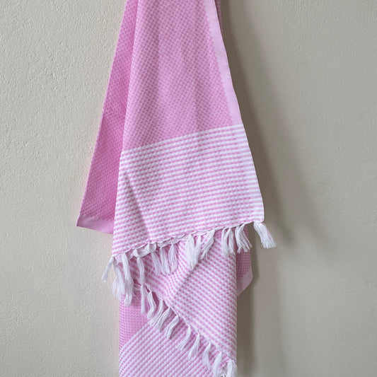 Pink Cotton Bath Towels