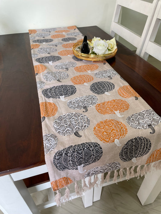 Pumpkin Table Runner 6 ft long