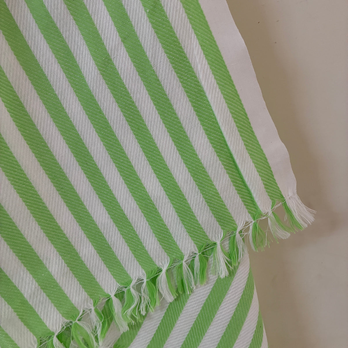 Green stripes Cotton Bath Towels