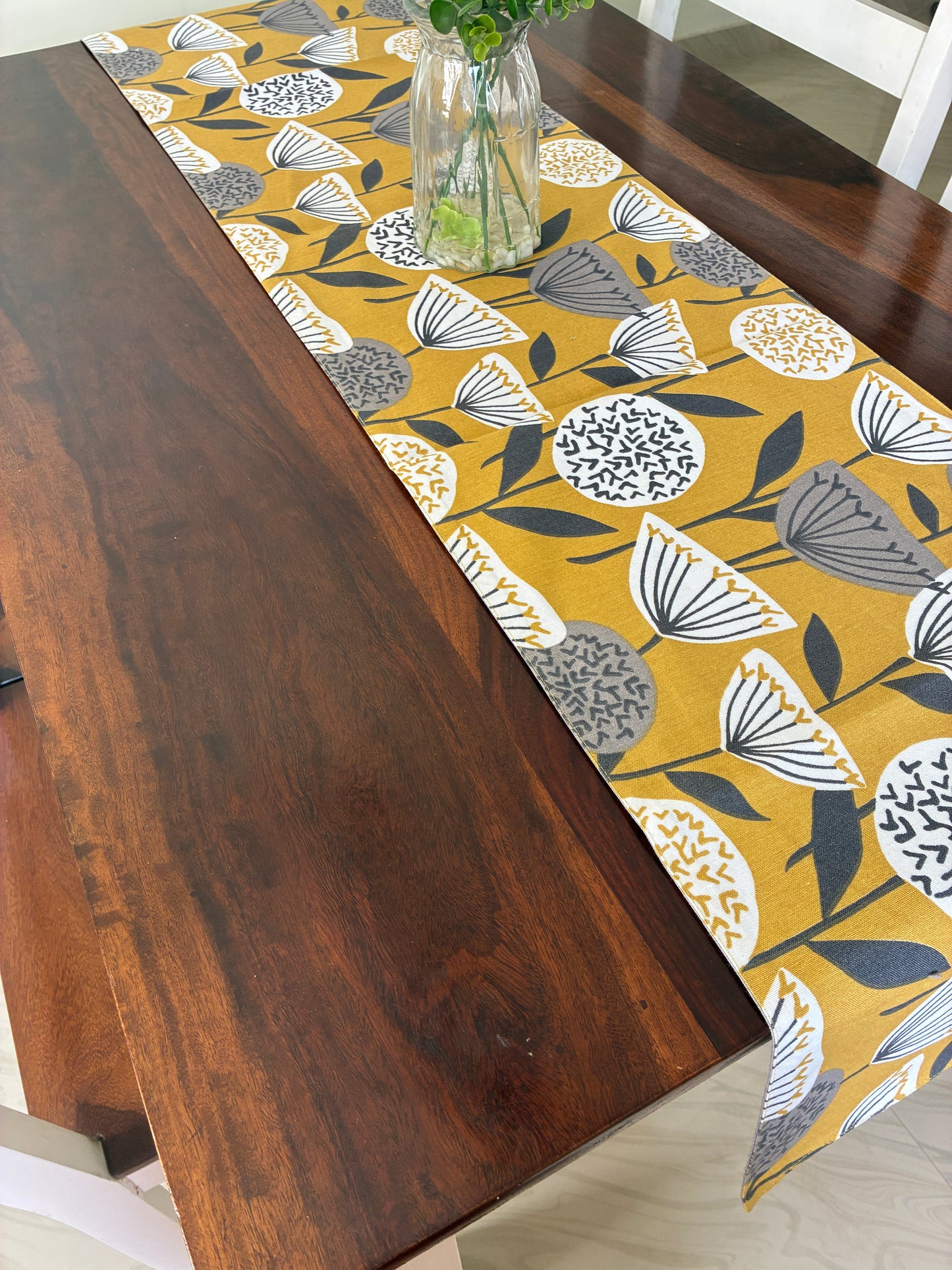 Mustard Table Runner 7 ft long