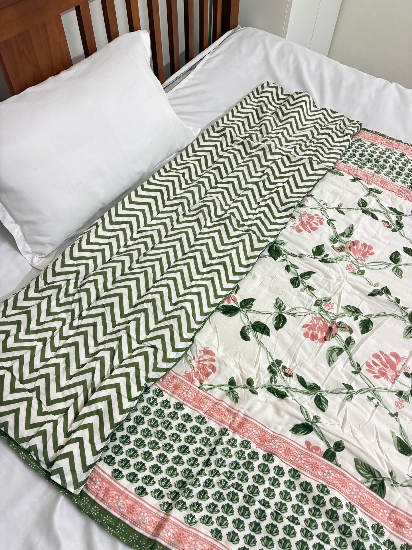 Reversible Single Size Cotton Quilt