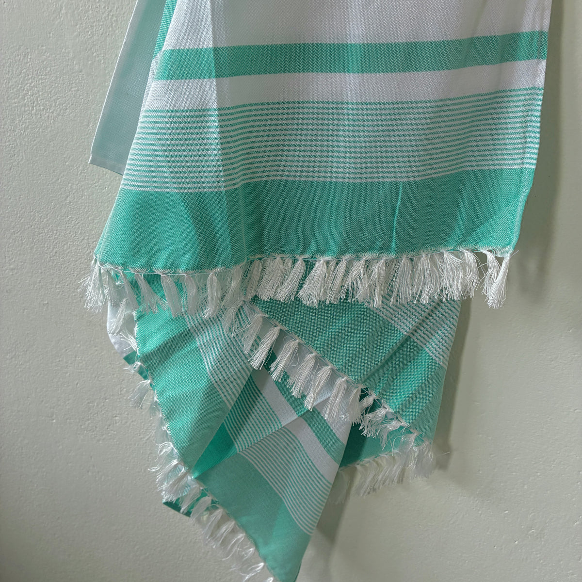Greenish Blue Bamboo Bath Towels
