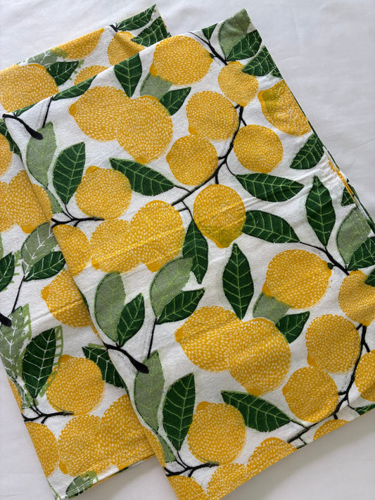 Yellow Lime Cotton Pillow Covers